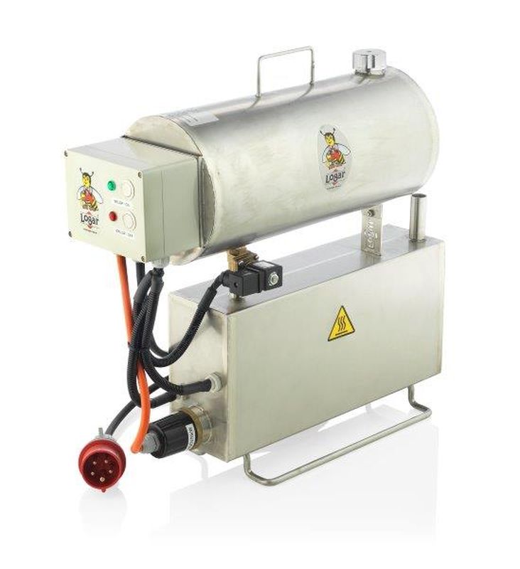 Logar Fonditore a vapore rettangolare per funzionamento a gas, acciaio inox