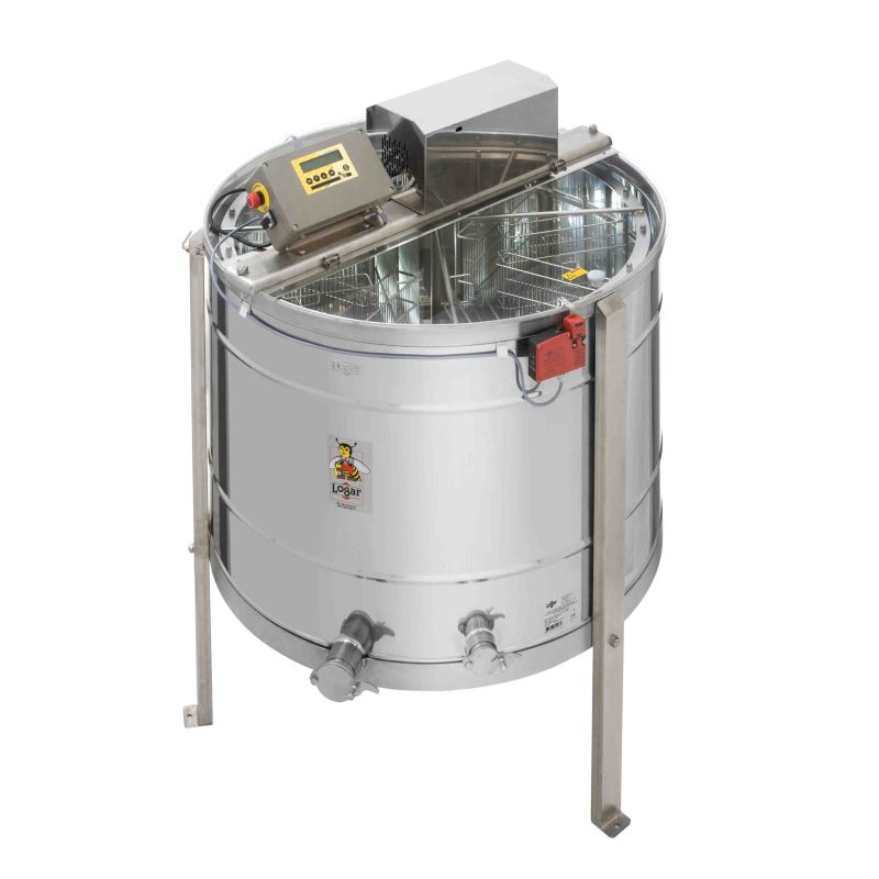 Logar estrattore auto-inversione 8 favi, vasca 95 cm, motore 370 W, totalmente elettronico, telai 27,5 x 48 cm