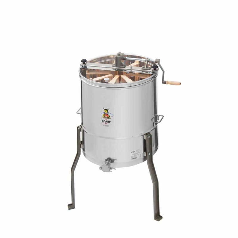 Logar estrattore radiale 9 telai, vasca Ø 52 cm, azionamento manuale, telai 18 x 48 cm