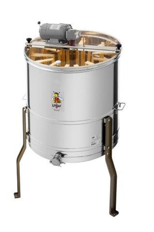 Centrifuga radiale Logar 12 telaini, tino Ø 63 cm, motore 110 W, telaini 22,2 x 48 cm per Zander e DNM/EHM