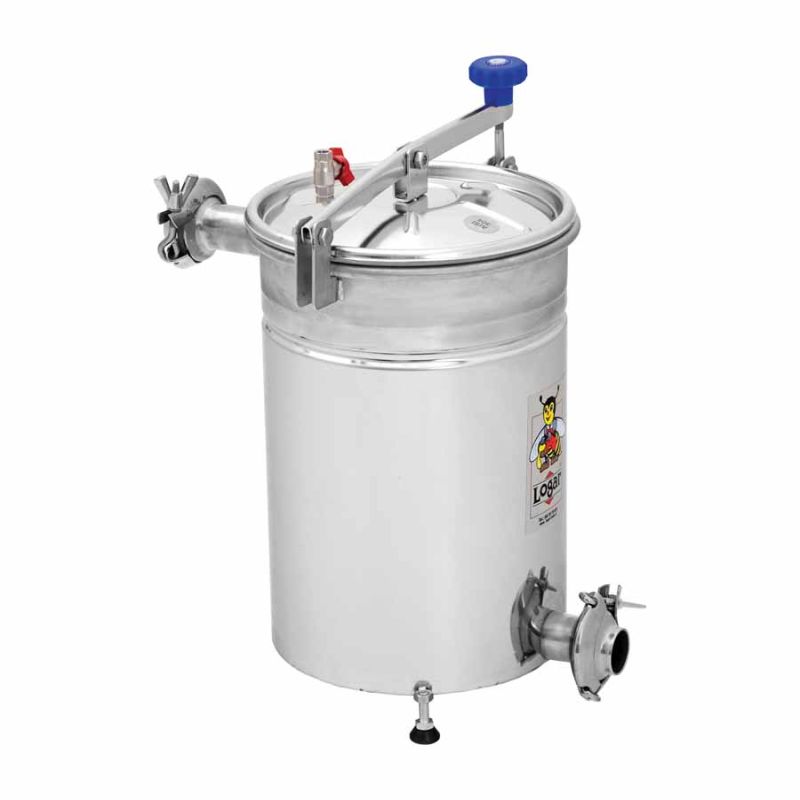 Filtro per miele ermetico Logar per impianto a tubi