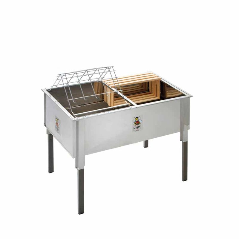 Logar Vasca per disopercolare 100 cm, orizzontale in acciaio inox (Art. 8020)