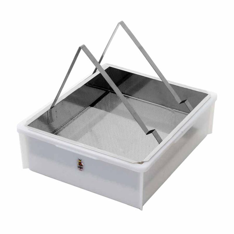 Attrezzo per scoperchiatura senza supporto per favi