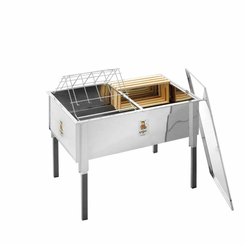 Logar vasca per disopercolare 100 cm con coperchio in acciaio inossidabile