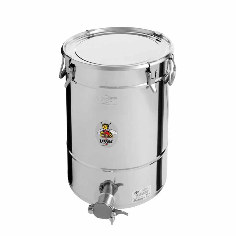 Contenitore per imbottigliamento Logar 50 kg con 4 chiusure a leva